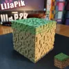 Minecraft Fűblokk Persely Doboz