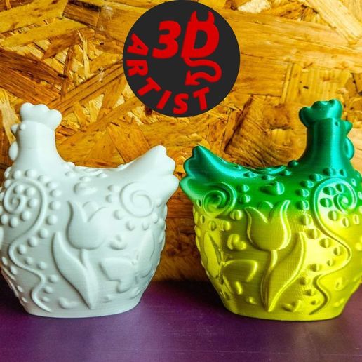 Húsvéti Tyúk Mintás Figura