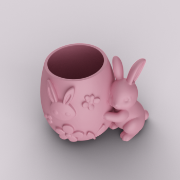 Húsvéti Nyuszi Szervező és Virágtartó