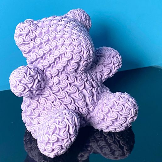 Rózsaszínű Medve Szobor