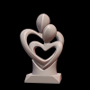 Szív és Szerelem Szobor - Egyedi 3D Nyomtatott Ajándék