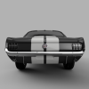 3D nyomtatott 1969 Ford Mustang 350GT modellautó