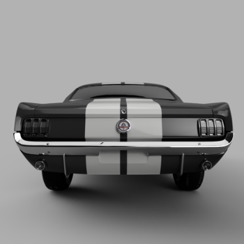 3D nyomtatott 1969 Ford Mustang 350GT modellautó