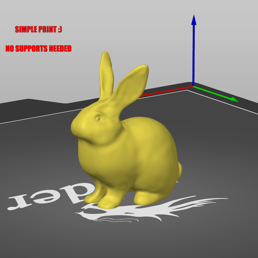 Nyuszi Alakú 3D Nyomtatott Dekoráció
