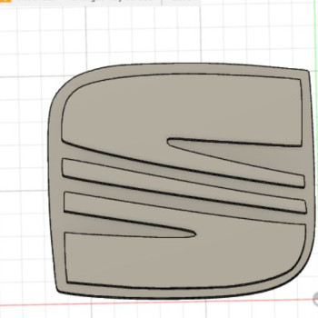 SEAT autóembléma 3D nyomtatott modell
