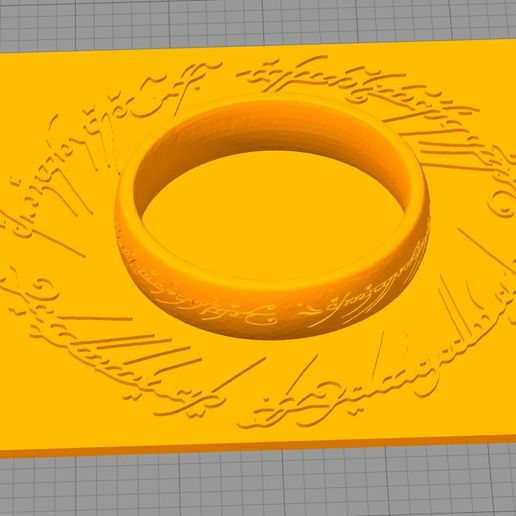 Uralkodó Gyűrű 3D Nyomtatott Modell