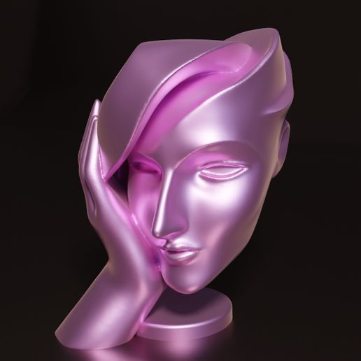 Modern női szobor 3D nyomtatással