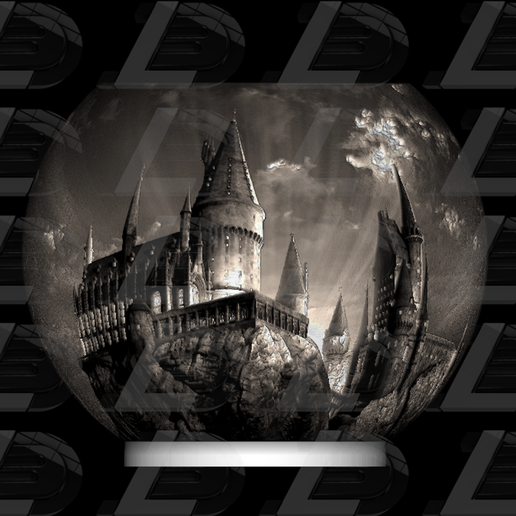 Harry Potter éjjeli fény lithophane (Roxfort kastély)