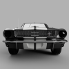 3D nyomtatott 1969 Ford Mustang 350GT modellautó