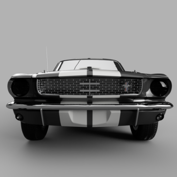 3D nyomtatott 1969 Ford Mustang 350GT modellautó