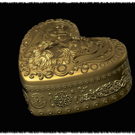 Valentin-napi Díszes Szív Alakú Ajándékdoboz