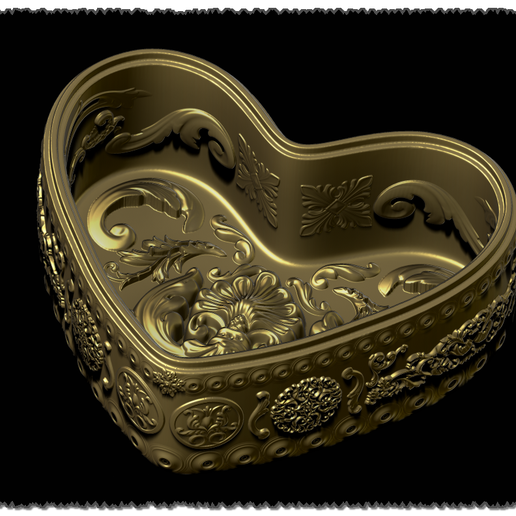 Valentin-napi Díszes Szív Alakú Ajándékdoboz