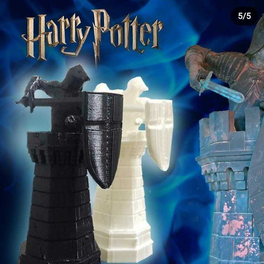 Harry Potter Varázsló Sakkfigura 3D Nyomtatáshoz
