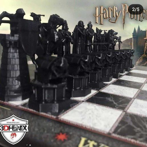 Harry Potter Varázsló Sakkfigura 3D Nyomtatáshoz