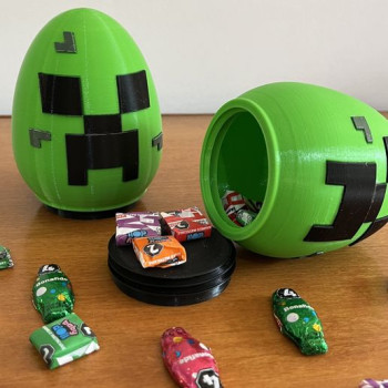 Minecraft Húsvéti Tojás 3D Nyomtatott Ajándék