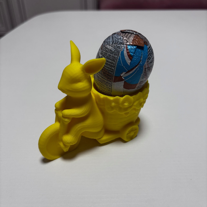 Húsvéti Nyuszi Biciklin Tojástartó