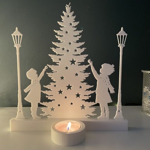 Téli Csodaország Gyertyatartó