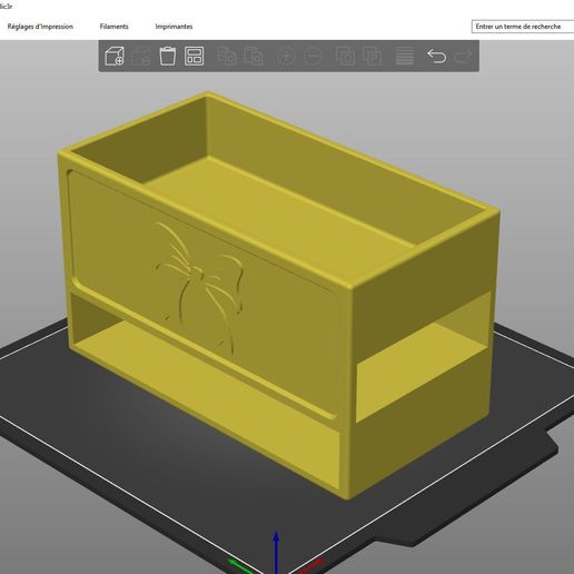 3 fiókos dekoratív tárolódoboz