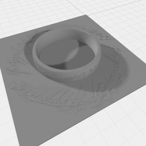 Uralkodó Gyűrű 3D Nyomtatott Modell