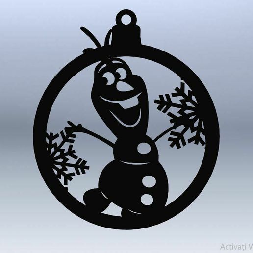 Olaf karácsonyi fali dekoráció