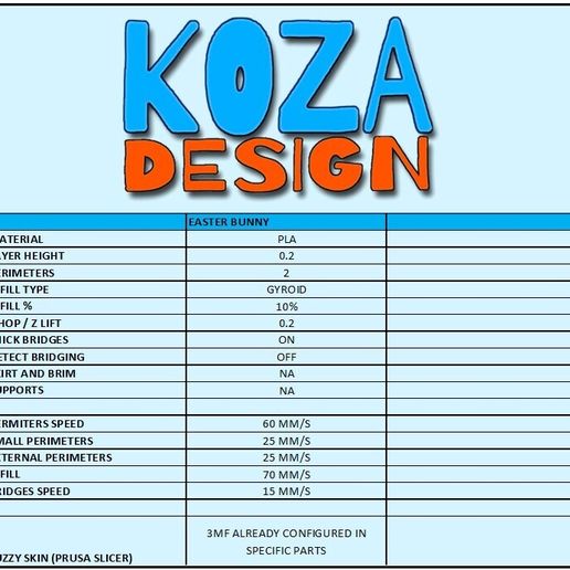 Húsvéti Nyuszi Támogatás Nélküli 3D Nyomtatásban