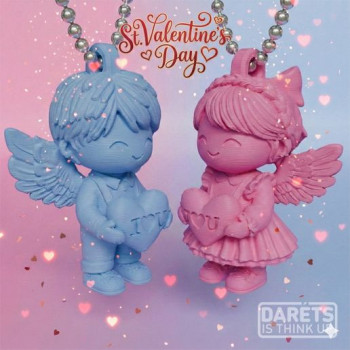 Szerelmes Hírnökök: Valentin-napi Kulcstartó Pár