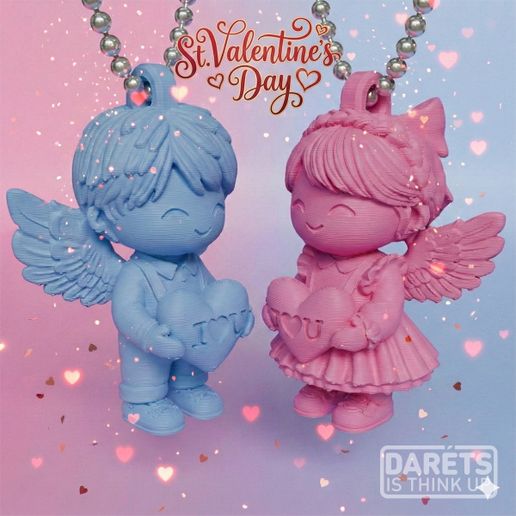 Szerelmes Hírnökök: Valentin-napi Kulcstartó Pár