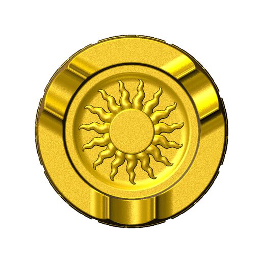 Görög kulcsmintás napfaragás hamutál 3D nyomtatott modell