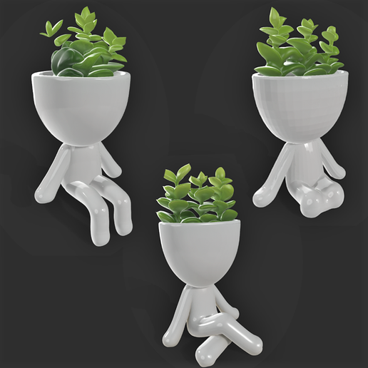 3D nyomtatott modern virágtartó