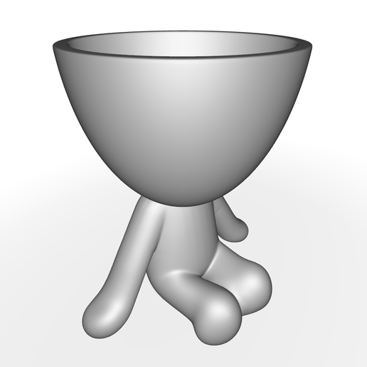 3D nyomtatott modern virágtartó