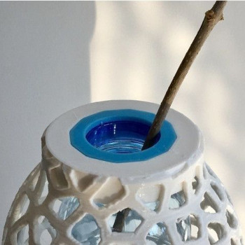 Voronoi PET Bottle Vase