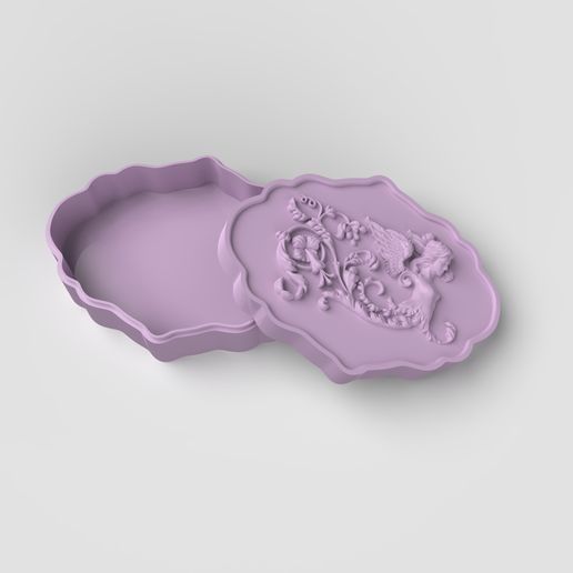 3D Nyomtatott Dombormű Lány Doboz