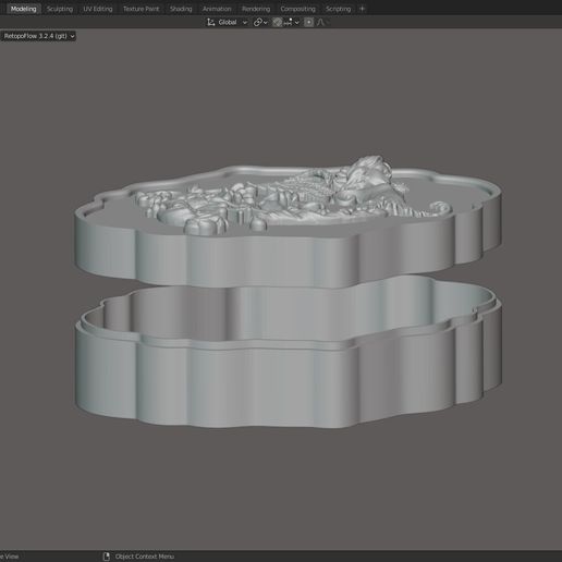 3D Nyomtatott Dombormű Lány Doboz