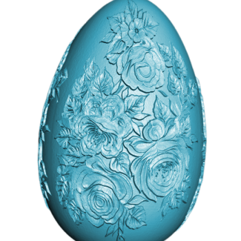 Vintage rózsa tojás dekoráció