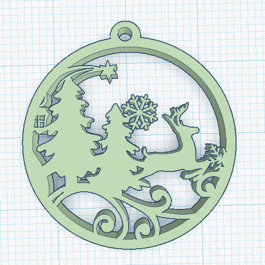 Karácsonyi Dísz - Egyedi 3D Nyomtatott Dekoráció