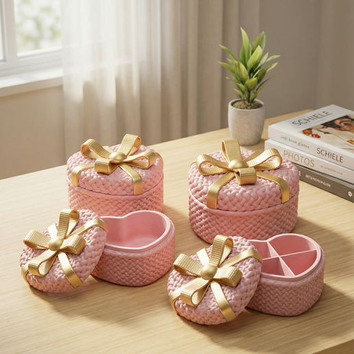 Kötött Ajándékdoboz Elválasztókkal - Valentin-napra