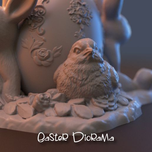 Húsvéti Dioráma Dekoráció