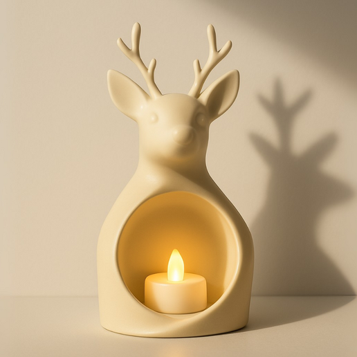LumiDeer – Elegáns Rénszarvas Teamécsestartó
