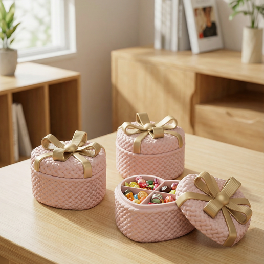 Kötött Ajándékdoboz Elválasztókkal - Valentin-napra