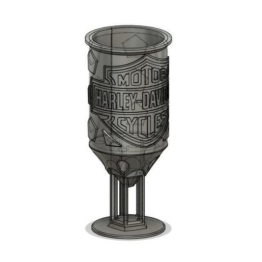 Harley Davidson söröskupak tartó lábbal