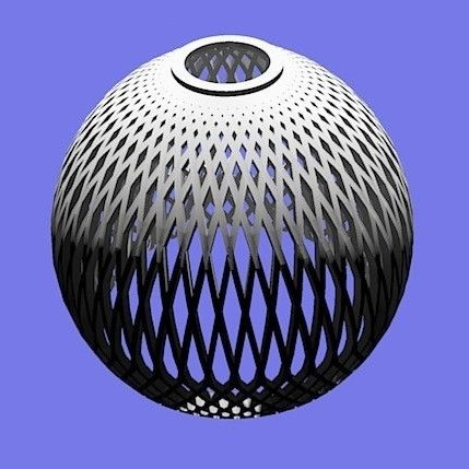 3D nyomtatott design lámpa