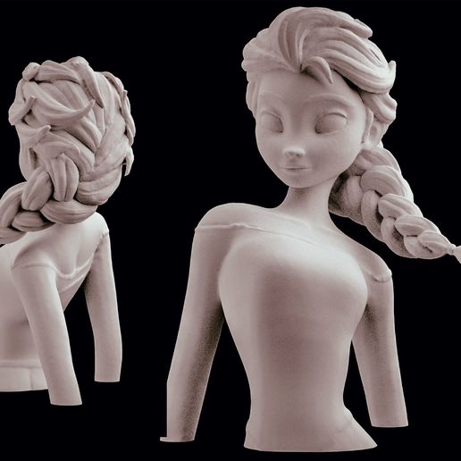 Disney Elsa Jégvarázs Szobor 3D Nyomtatáshoz