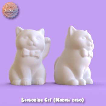 Szerencsehozó Maneki-neko Macska Figurája