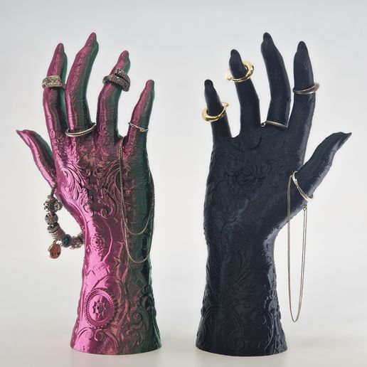 Ékszertartó Kéz Szobor 3D Nyomtatott