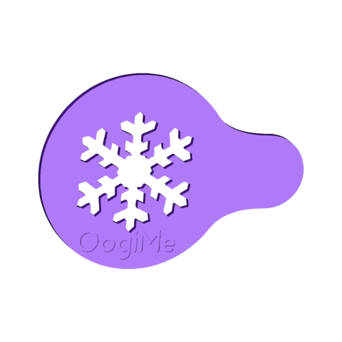 Hópelyhes Kávédíszítő Sablon