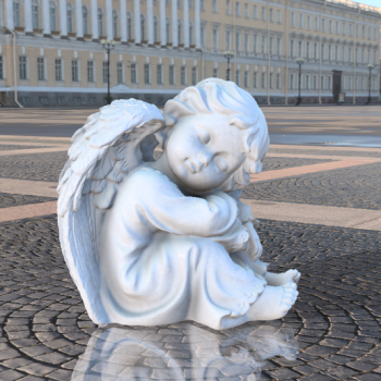 Angyalszobor 3D Nyomtatott Dekoráció