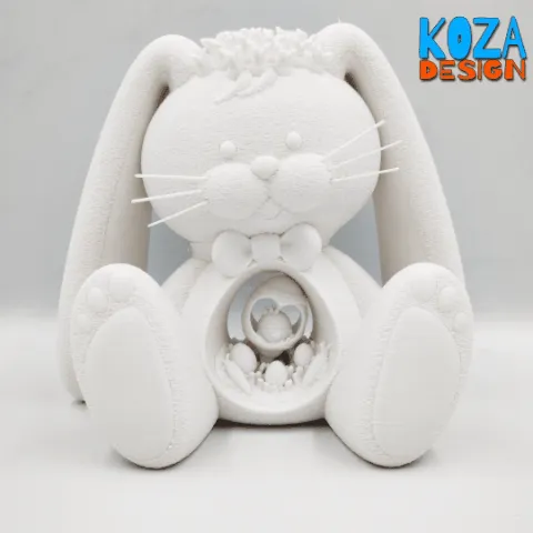 Húsvéti Nyuszi Támogatás Nélküli 3D Nyomtatásban